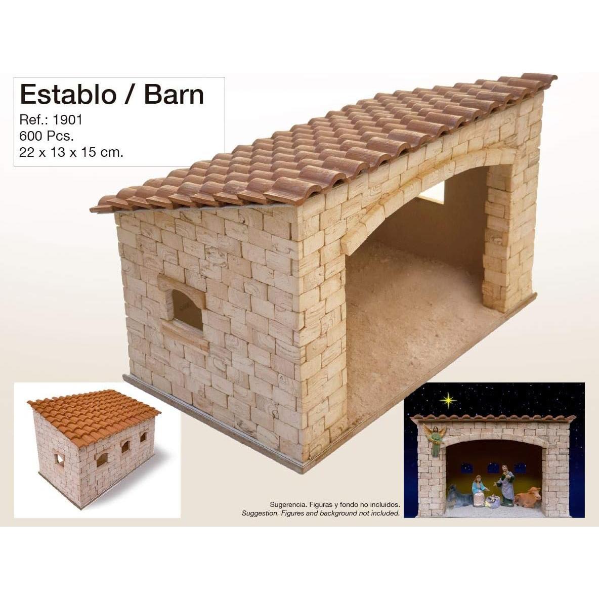 Set de Natividad Aedes Ars 600 Piezas 15x22 cm