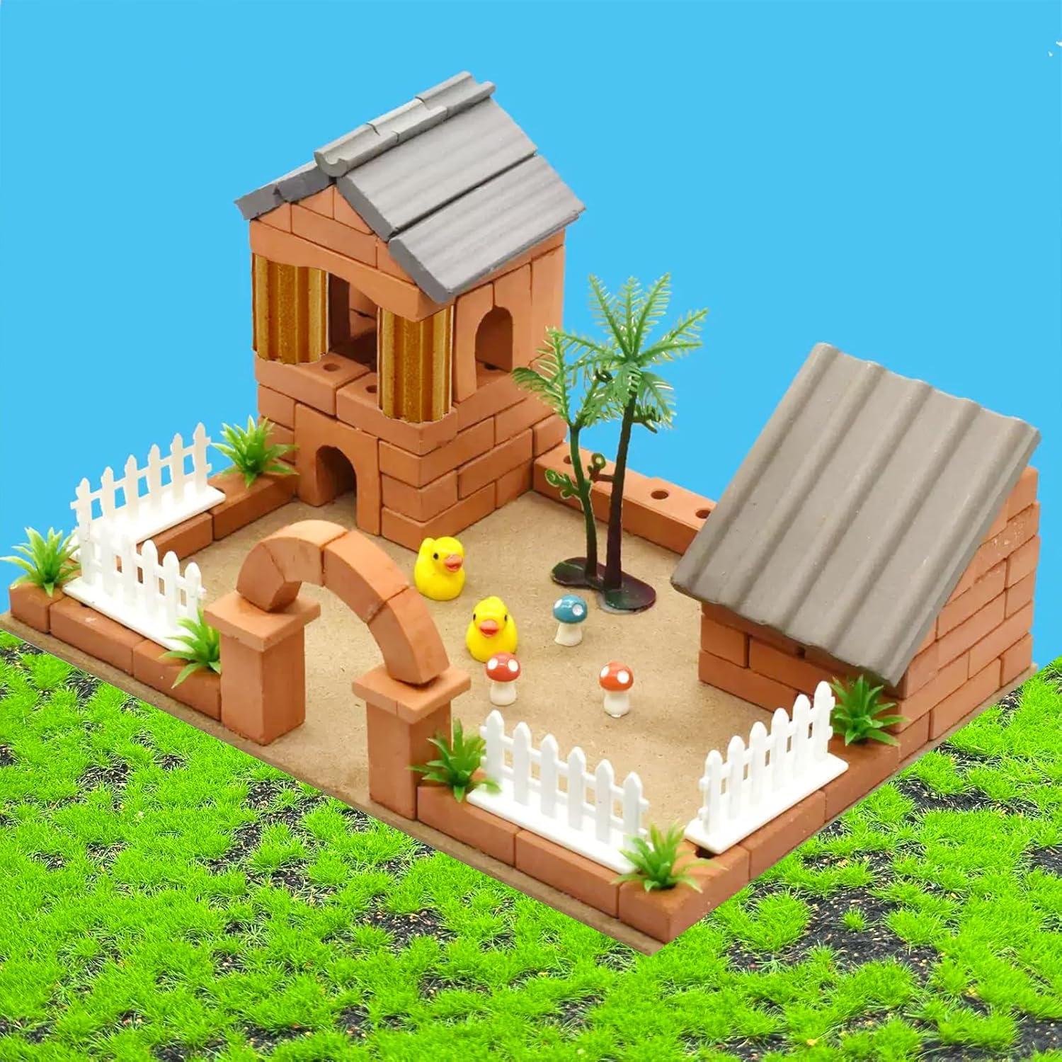 Cayway Ladrillos Miniatura 180 PCS Columna Romana Roja