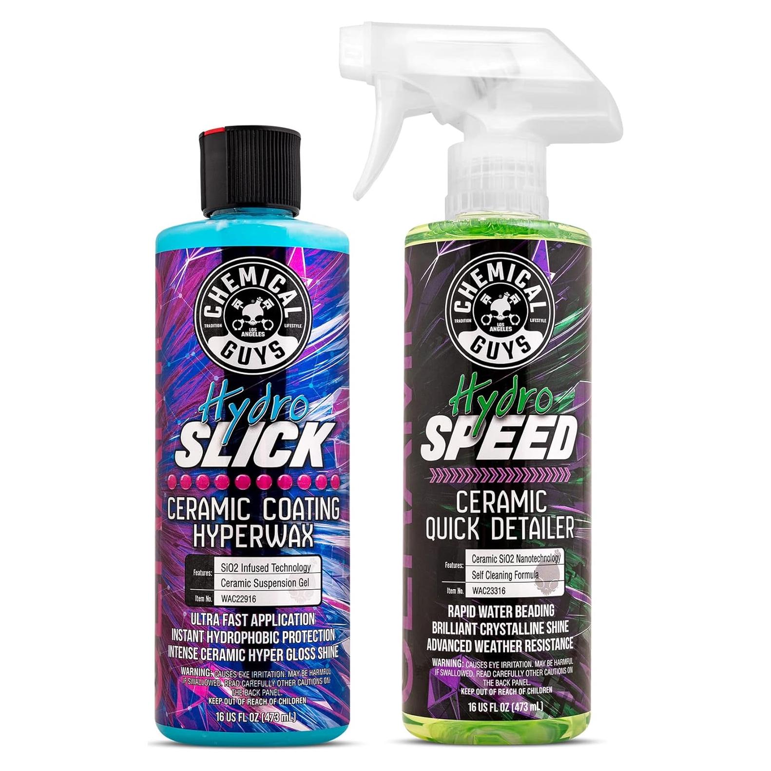 Cera Hiper HydroSlick 16 oz + Abrillantador HydroSpeed Chemical Guys