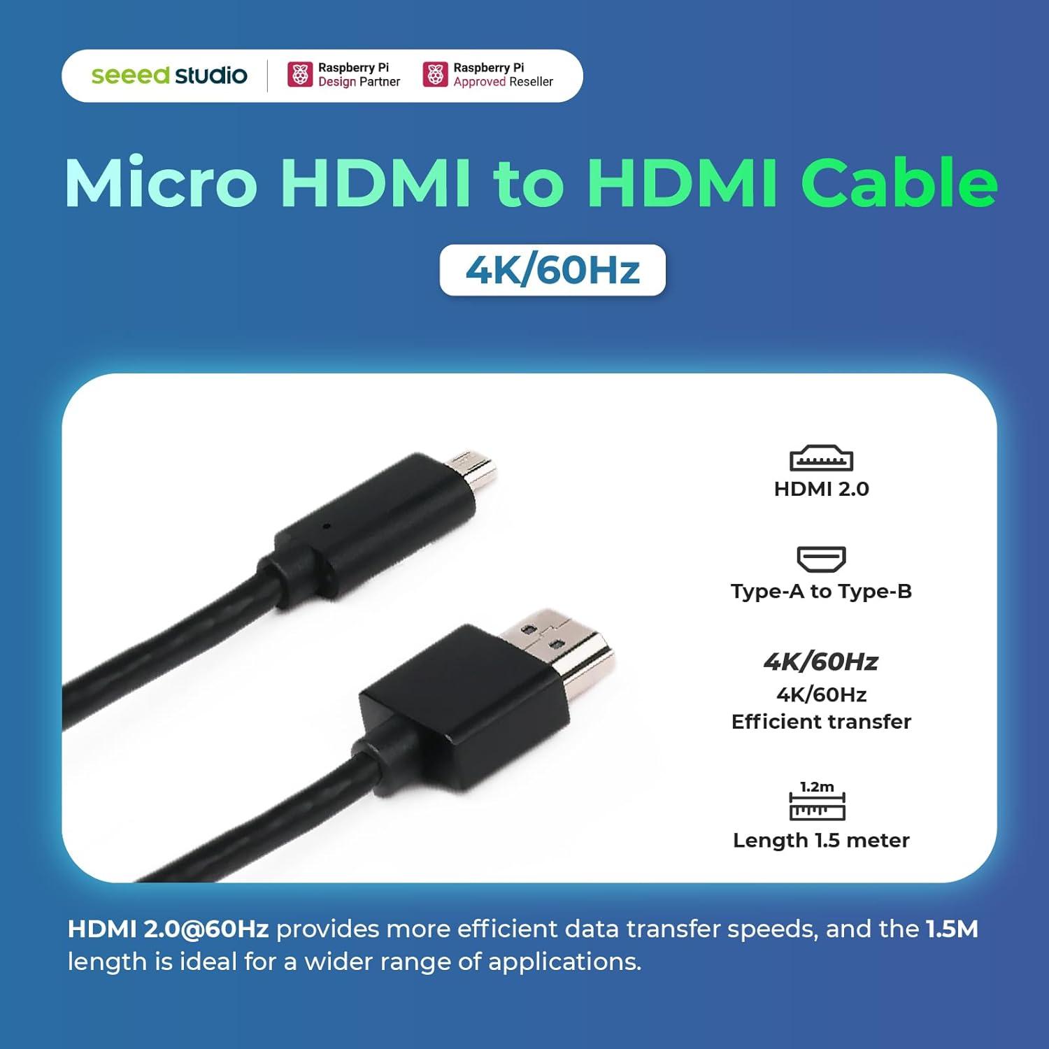 Kit de Inicio Raspberry Pi 5 Seeed Studio 4GB RAM + 128GB SD