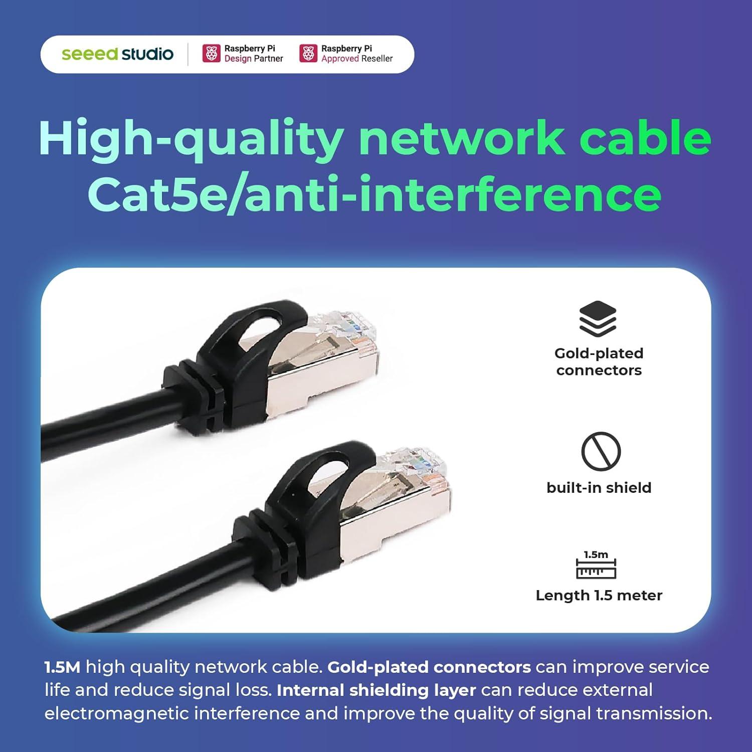 Kit de Inicio Raspberry Pi 5 Seeed Studio 4GB RAM + 128GB SD