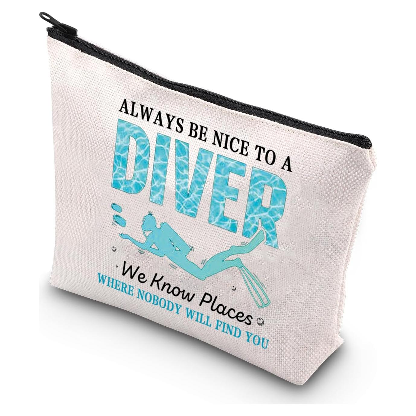 Bolsa de Maquillaje BDPWSS 22.86x17.02cm Diseño Buceo
