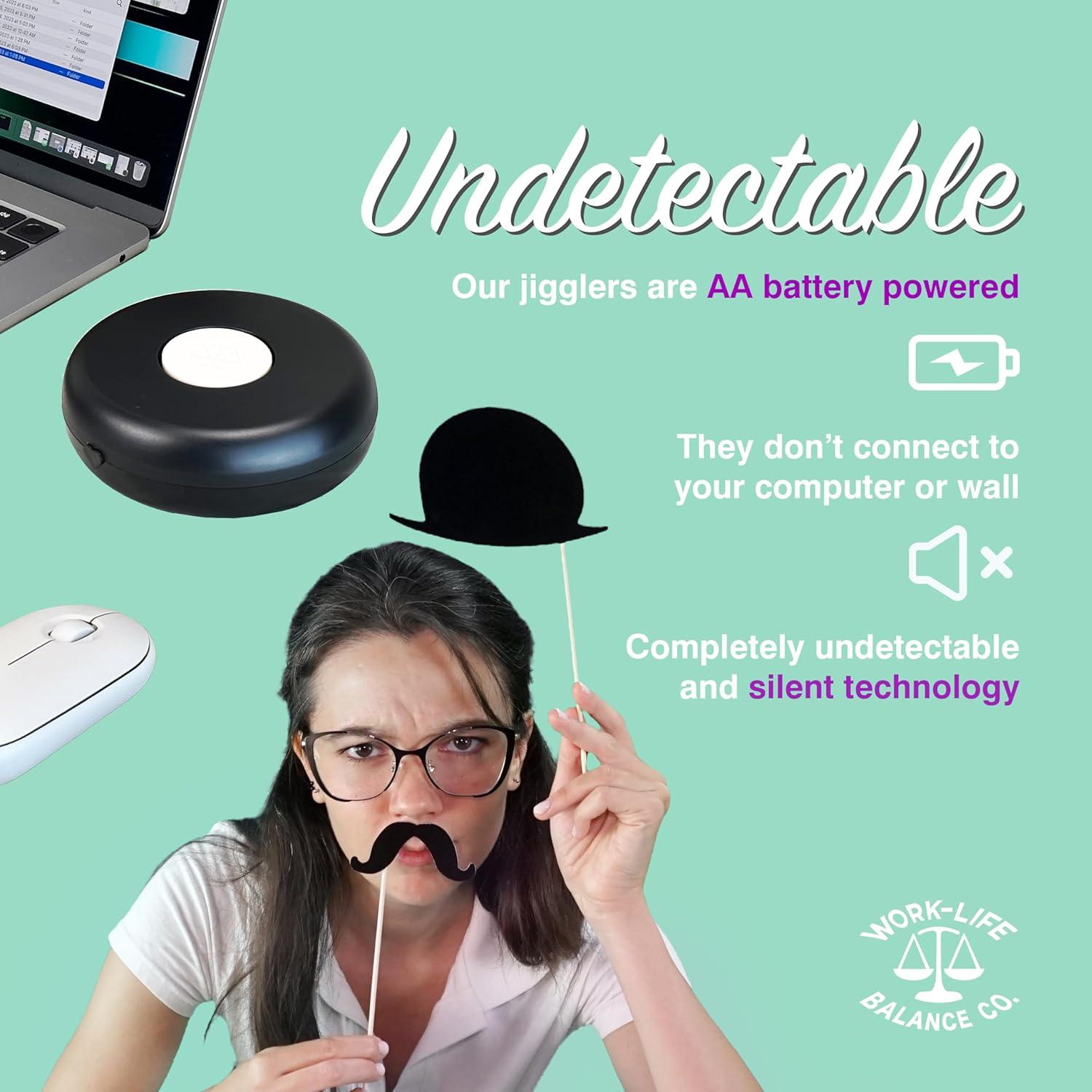 Jiggler de Ratón Mecánico Indetectable - Sin USB - Negro