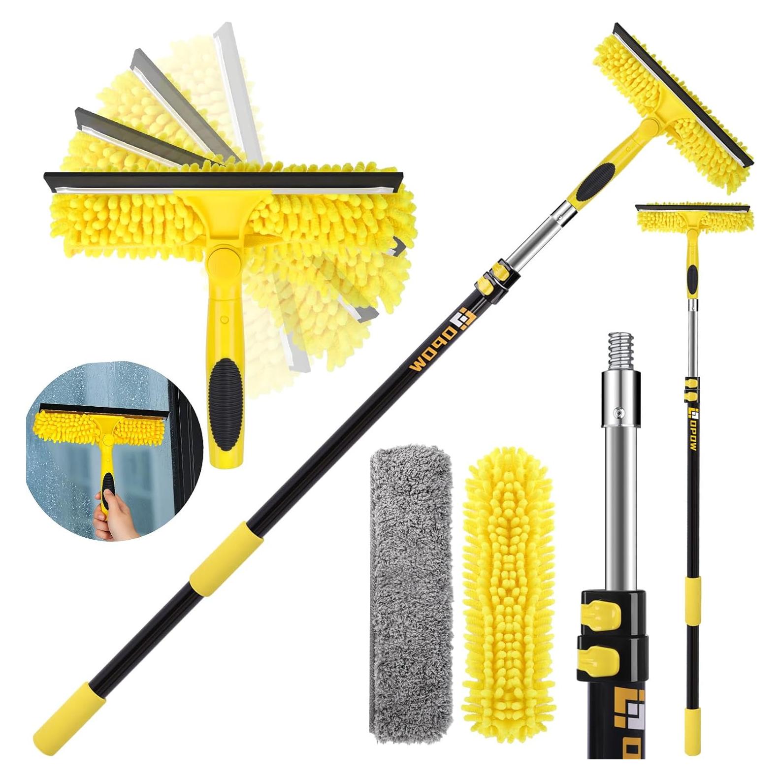 Limpiaparabrisas Telescópico 91.44 cm Opow 2 en 1 con Microfibra