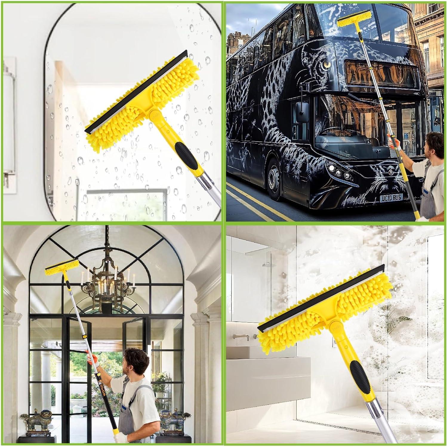 Limpiaparabrisas Telescópico 91.44 cm Opow 2 en 1 con Microfibra