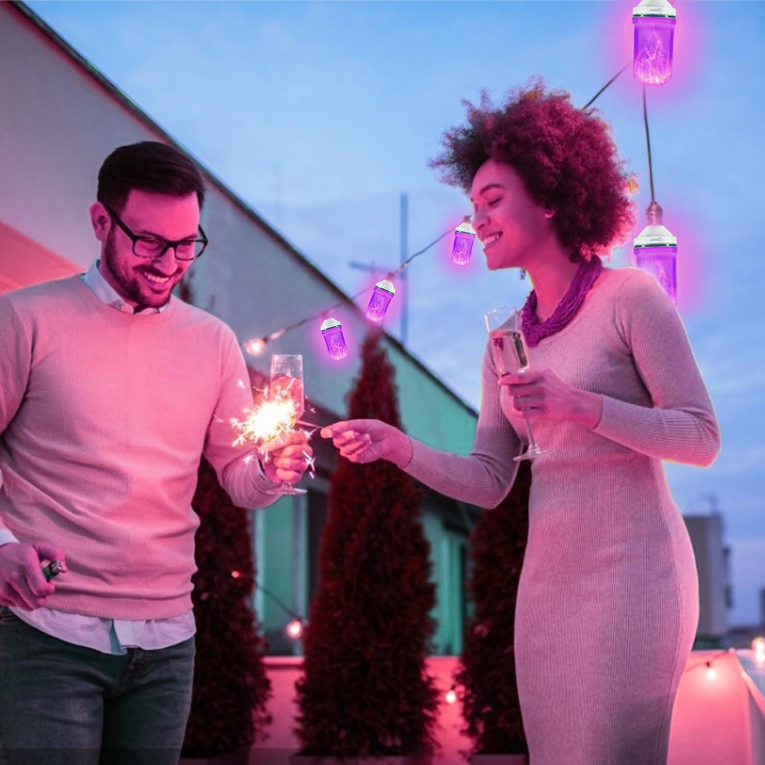 Bombilla LED E26 Yewclls con Efecto Llama 4 Modos 1.8W