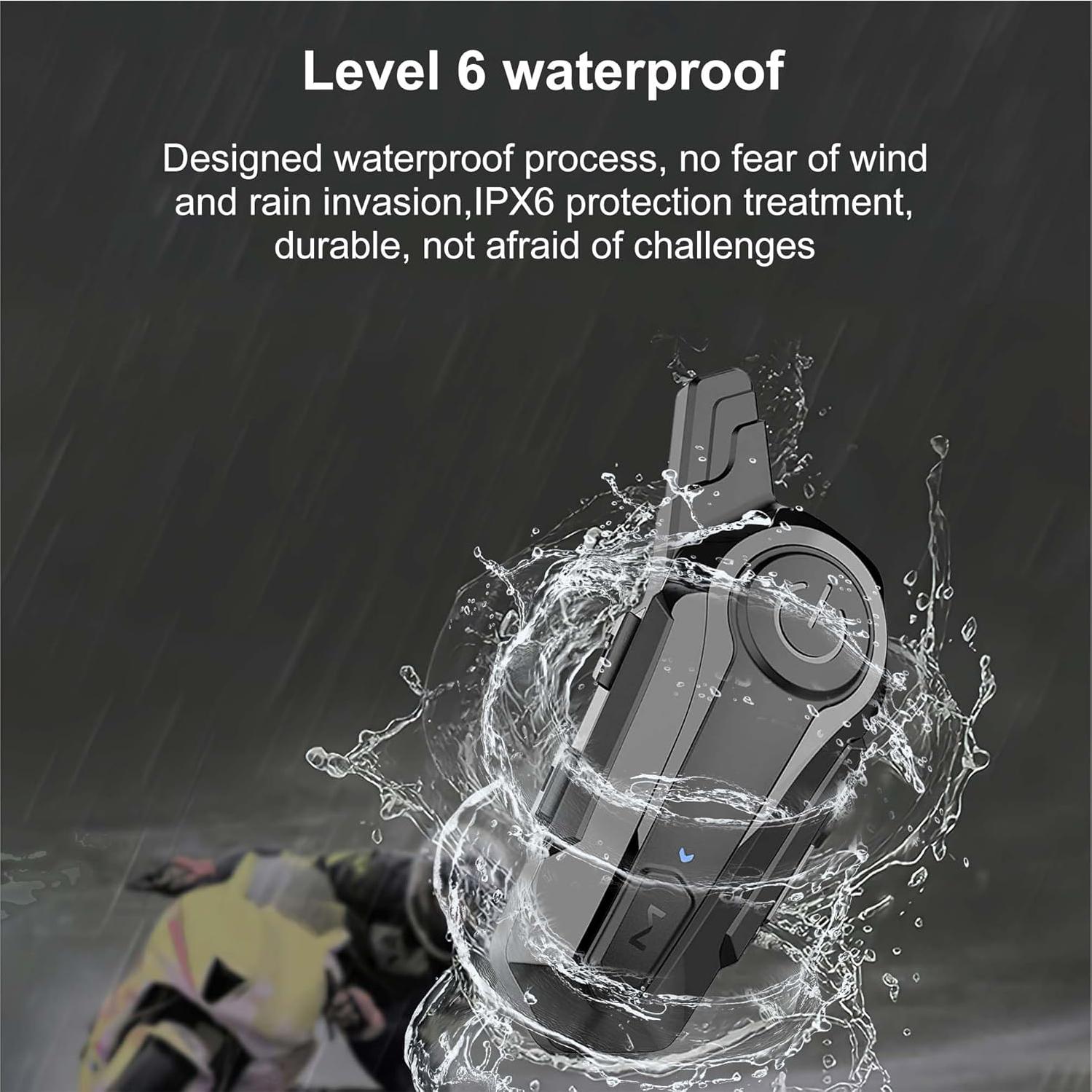 Intercomunicador Bluetooth para Casco de Motocicleta E1 IPX6