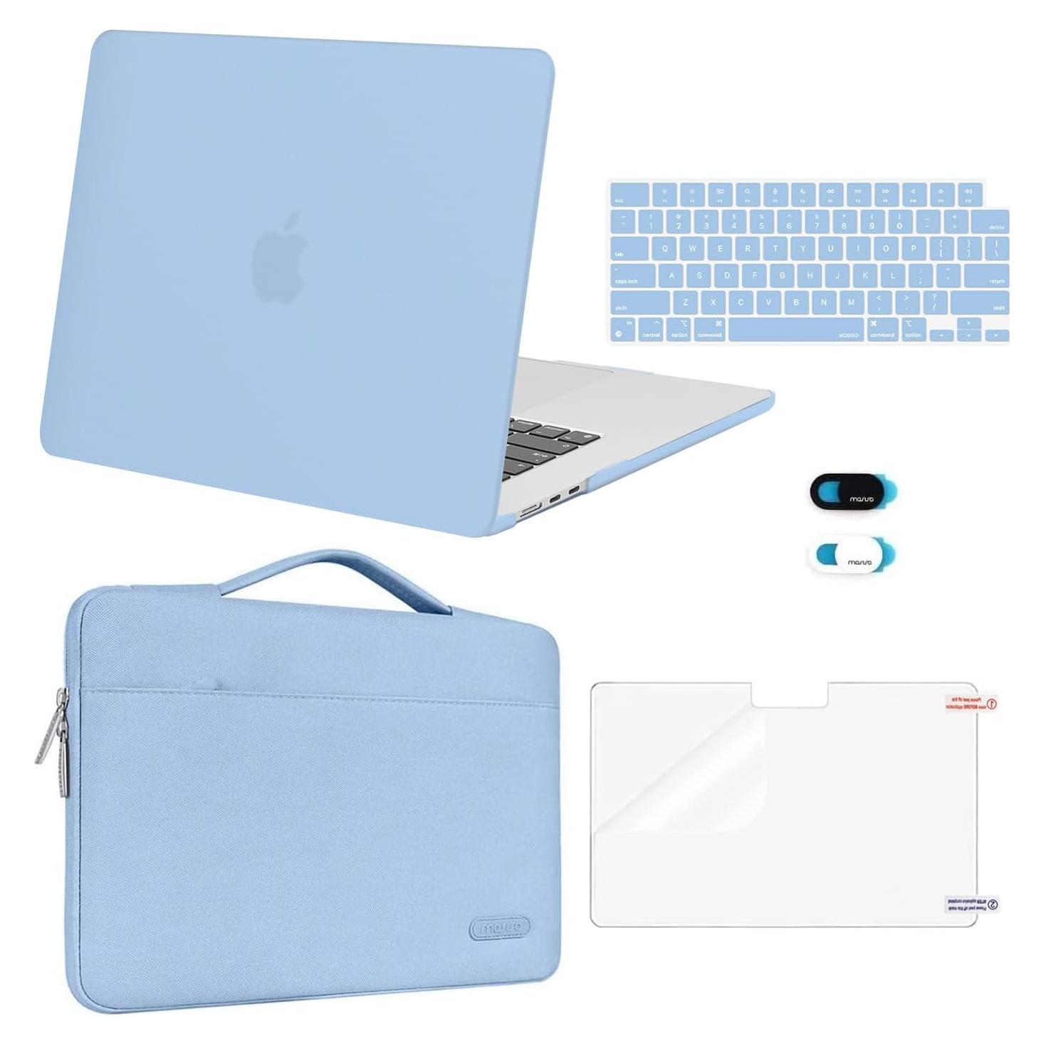 Funda Protectora Mosiso para MacBook Air 15" M4 M3 M2 Azul
