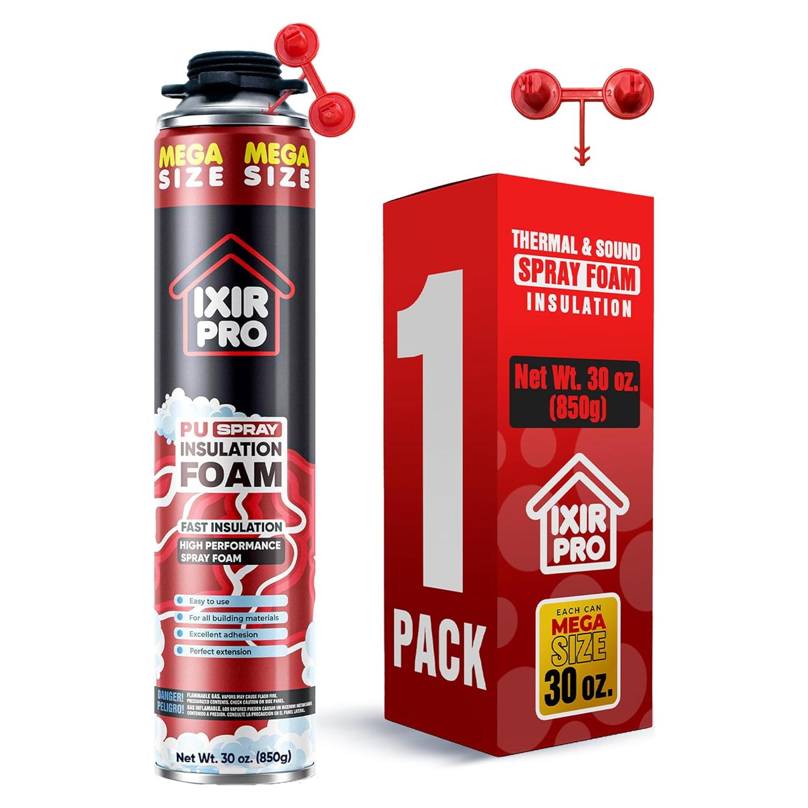 Espuma de Aislamiento en Spray ixirpro 850 g - Sellador Expandible