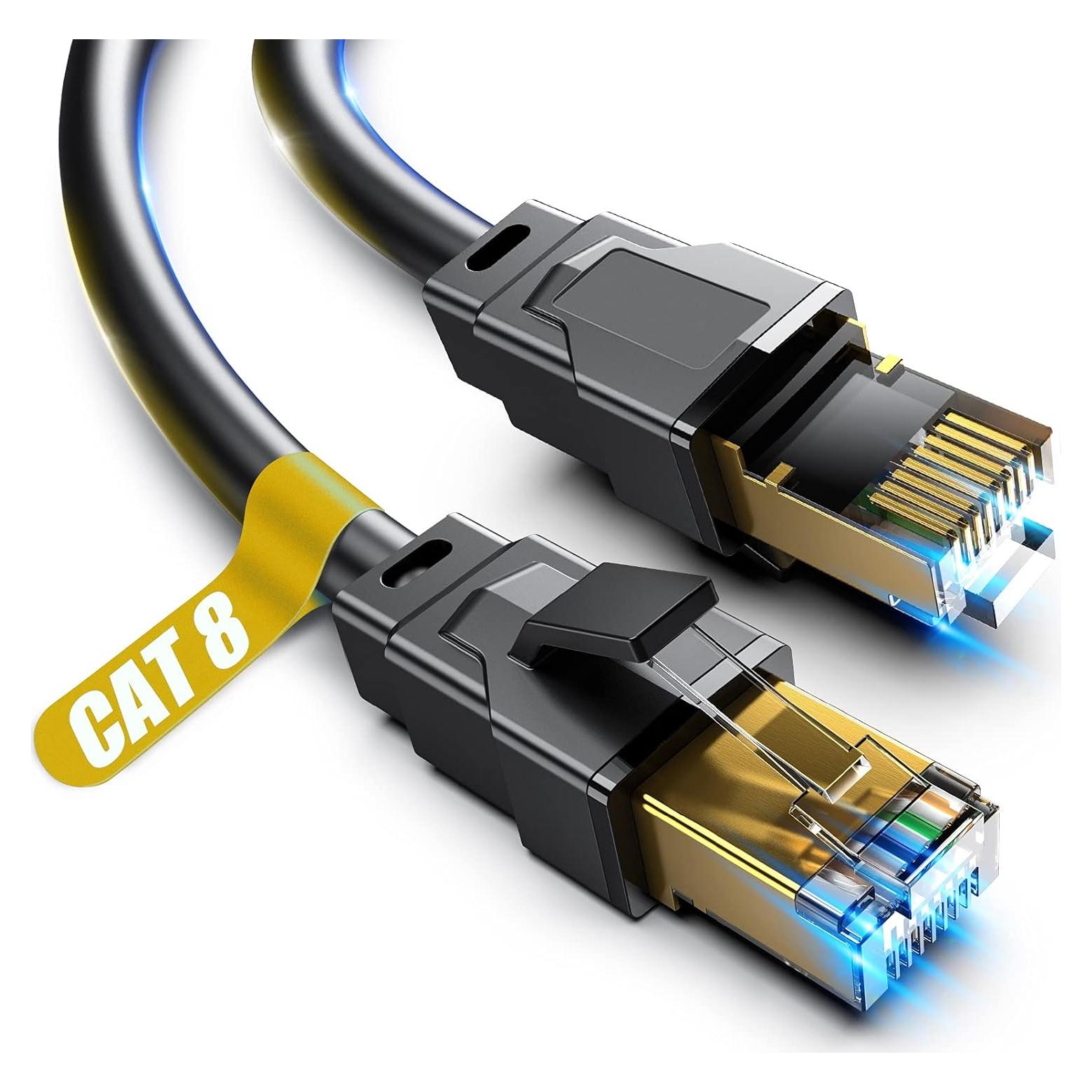 Cable Ethernet Cat 8 Vabogu 0.46m Alta Velocidad RJ45