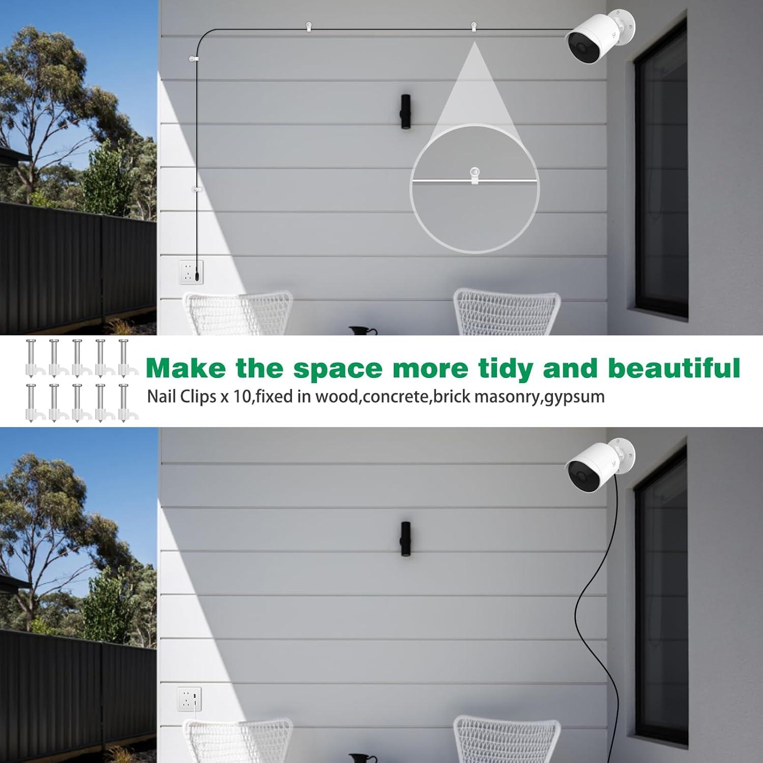 Cable de Extensión Micro USB 5M ASKUBSKU para Cámaras de Seguridad