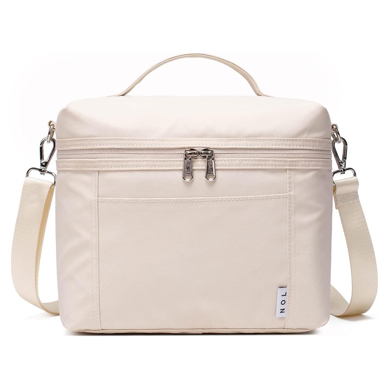 Bolsa de Almuerzo Aislada NOL Crema Mediana 8L Impermeable