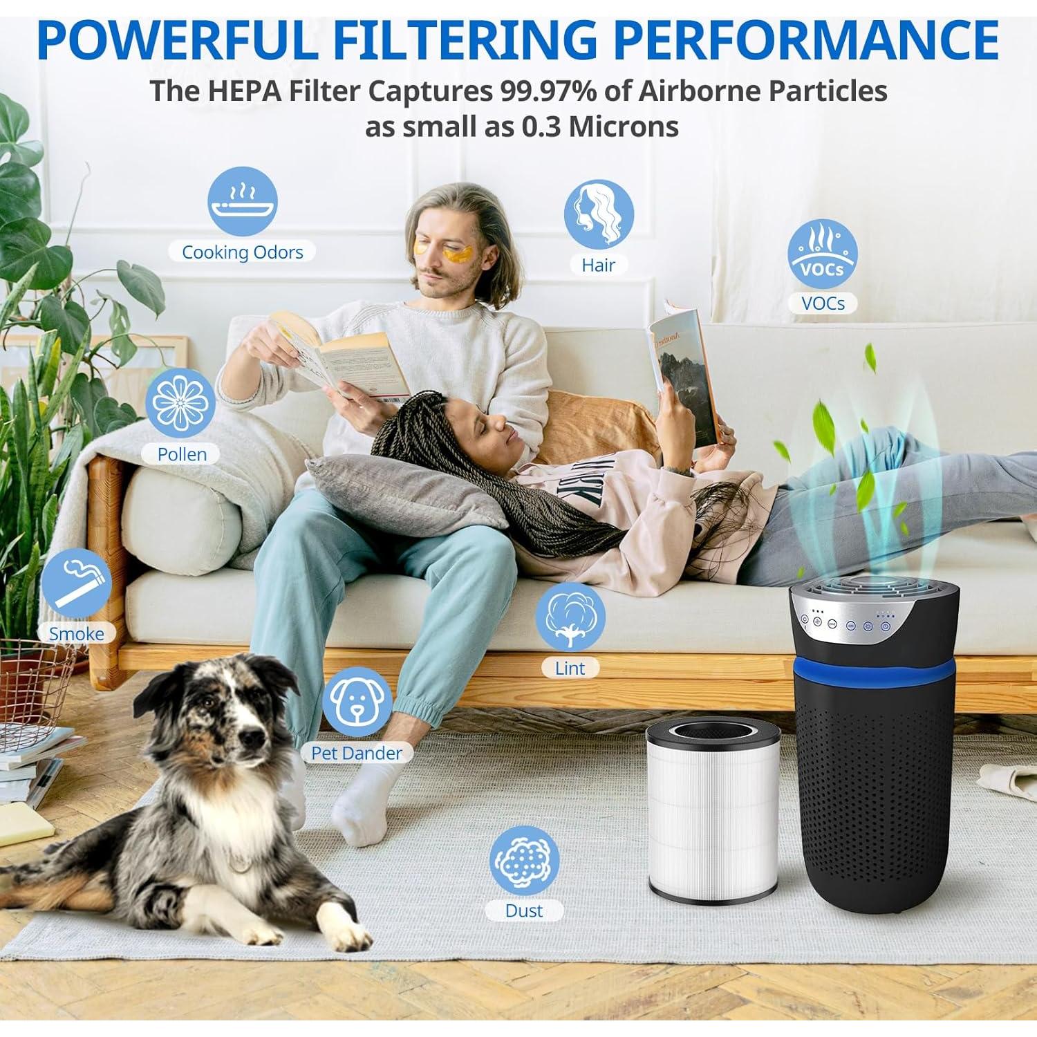 Filtro de Reemplazo HEPA JORAIR AP-T20FL 2 Unidades para Purificador