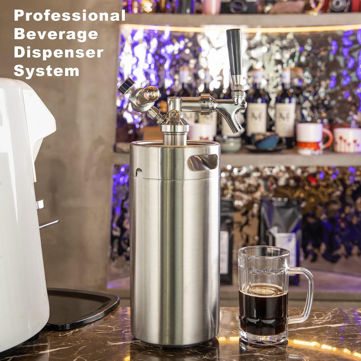 Mini Barril TMCRAFT 3.8L Acero Inoxidable con Regulador CO2