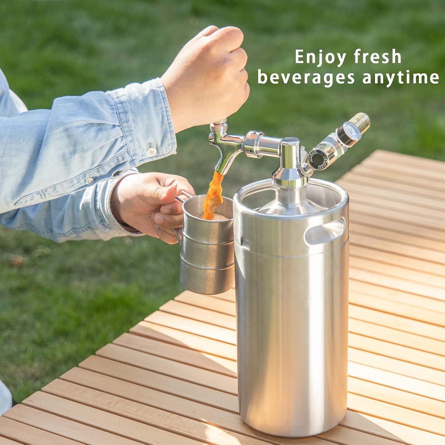 Mini Barril TMCRAFT 3.8L Acero Inoxidable con Regulador CO2