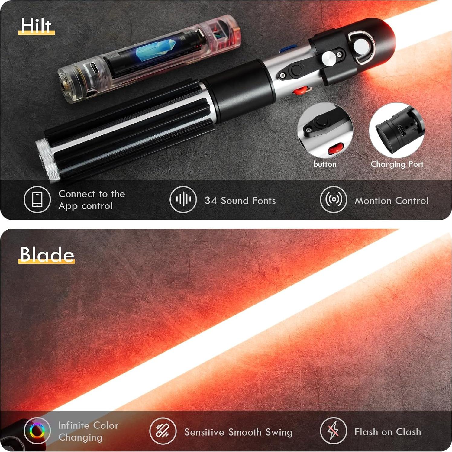 Sable de Luz Xenopixel 3.0 LordSaber 92cm 34 Sonidos RGB