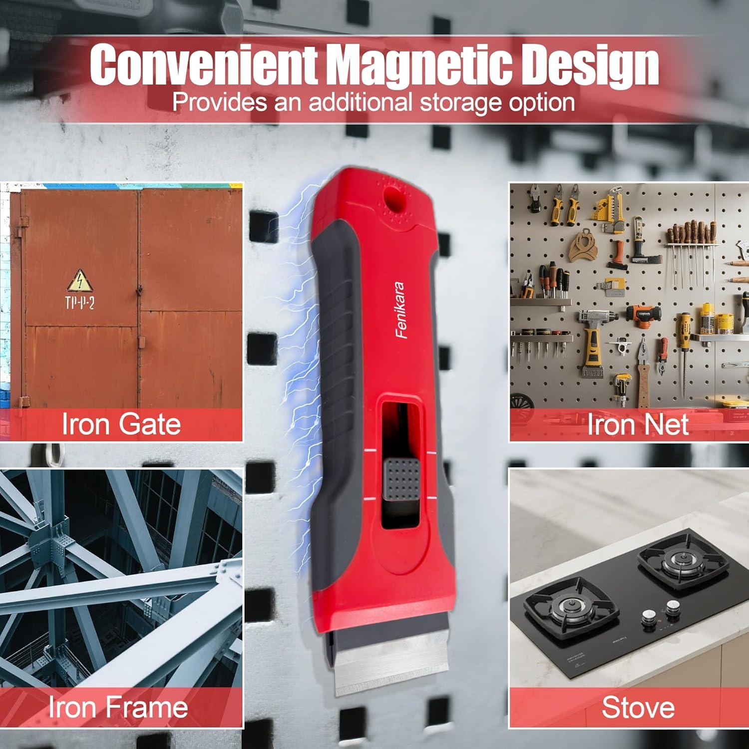 Juego de Raspadores de Cuchilla Fenikara - 2 Piezas con 10 Cuchillas