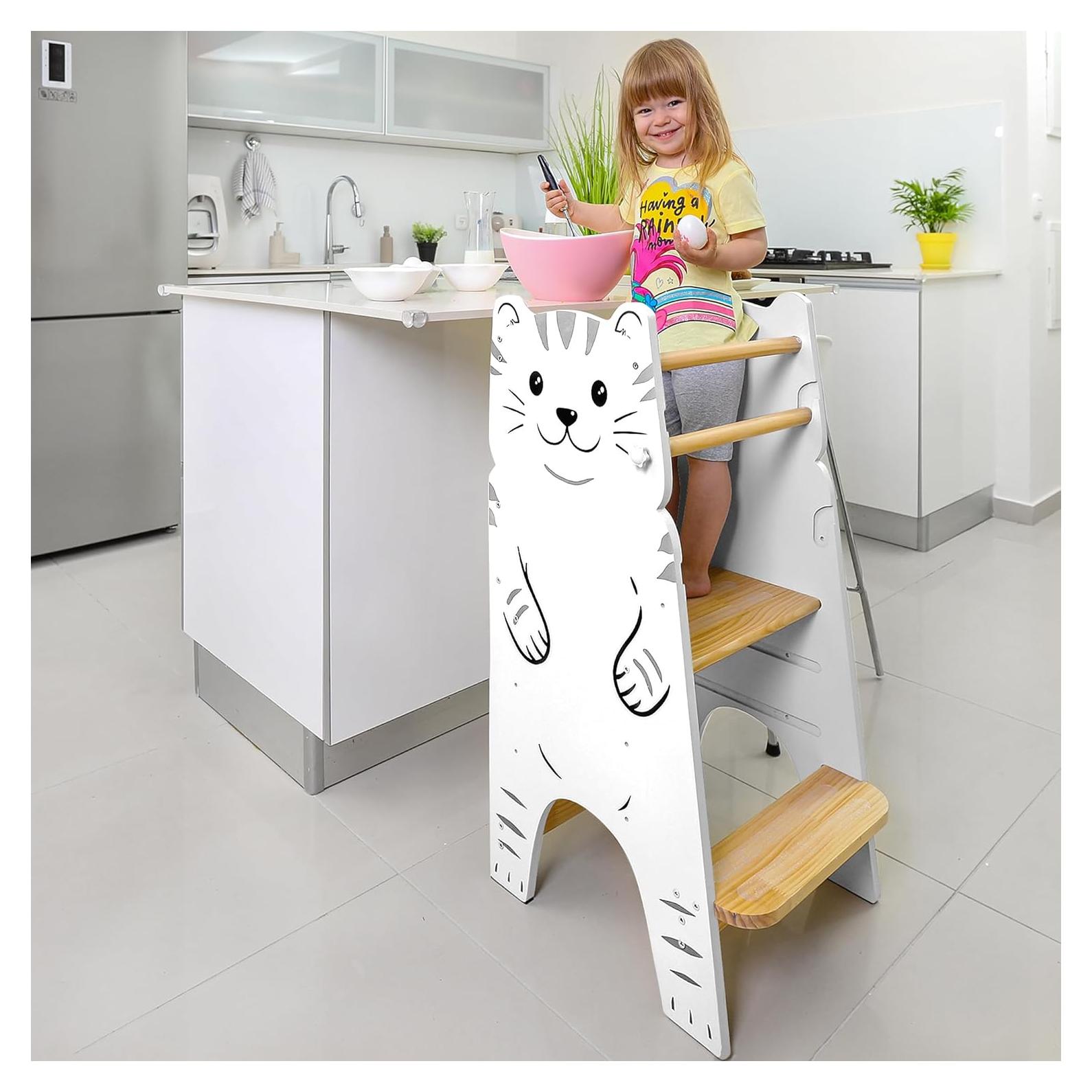 Escalera de Cocina SHANDRA para Niños - Torre Montessori Ajustable