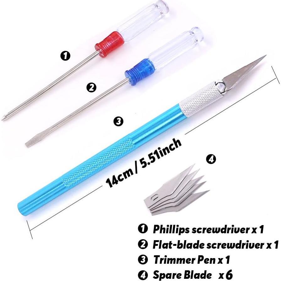 Juego de Herramientas para Modelistas Rustark 21 Piezas