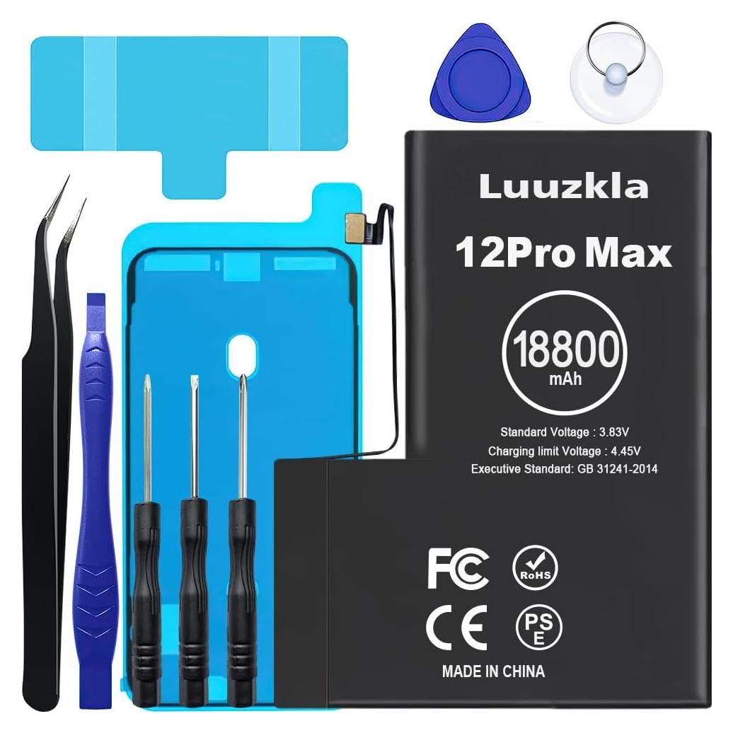 Batería de Reemplazo 18800mAh Luuzkla para iPhone 12 Pro Max