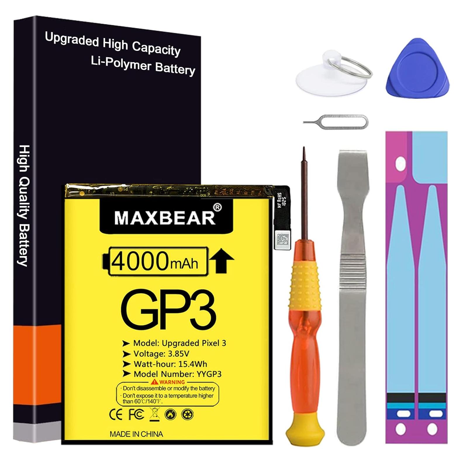 Batería de Reemplazo MAXBEAR 4000mAh para Google Pixel 3