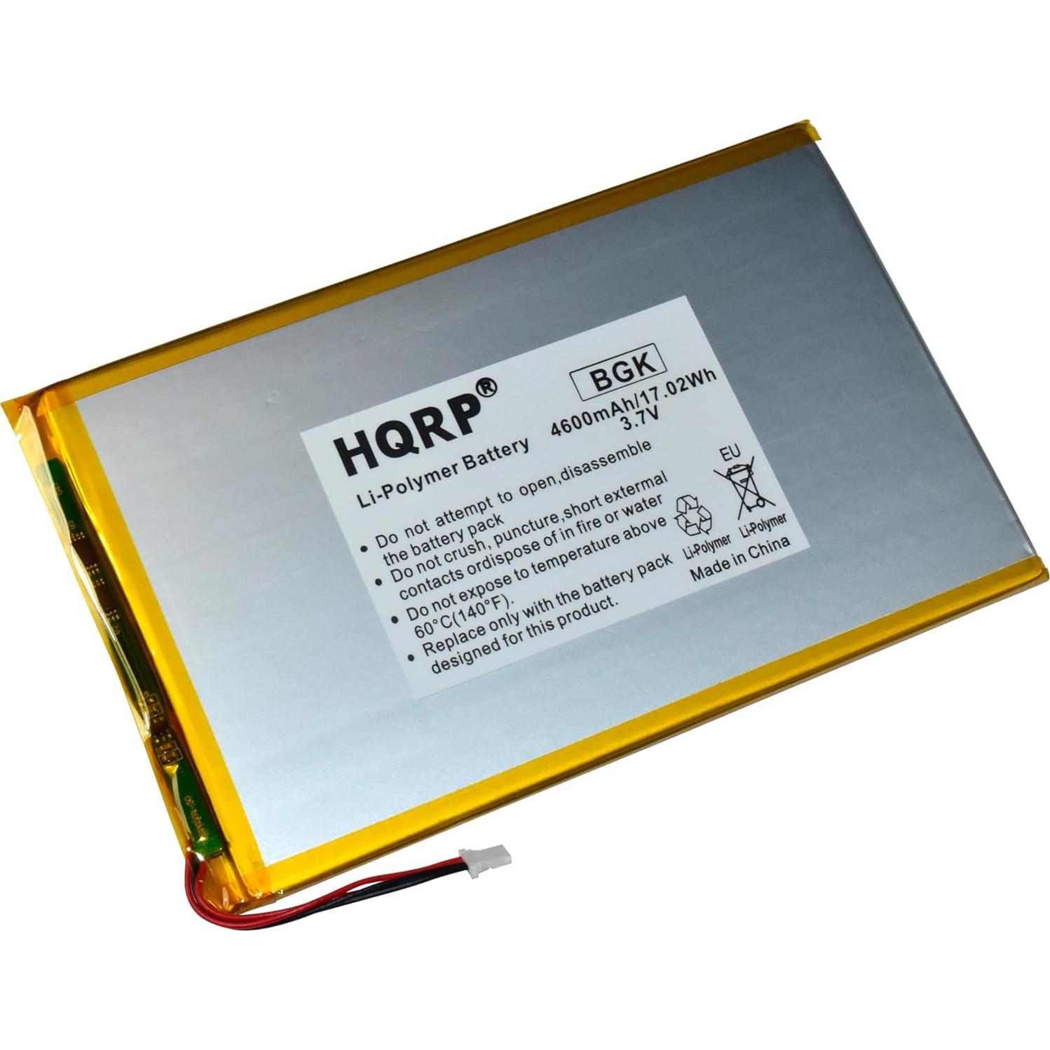 Batería Recargable HQRP 3.7V 4600mAh para Tableta RCA Viking Pro 10"