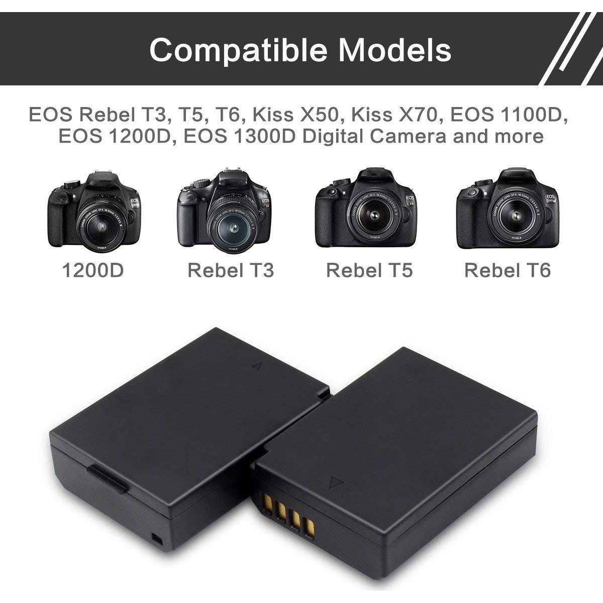 Batería de Reemplazo ENEGON LP-E10 + Cargador Doble Rápido