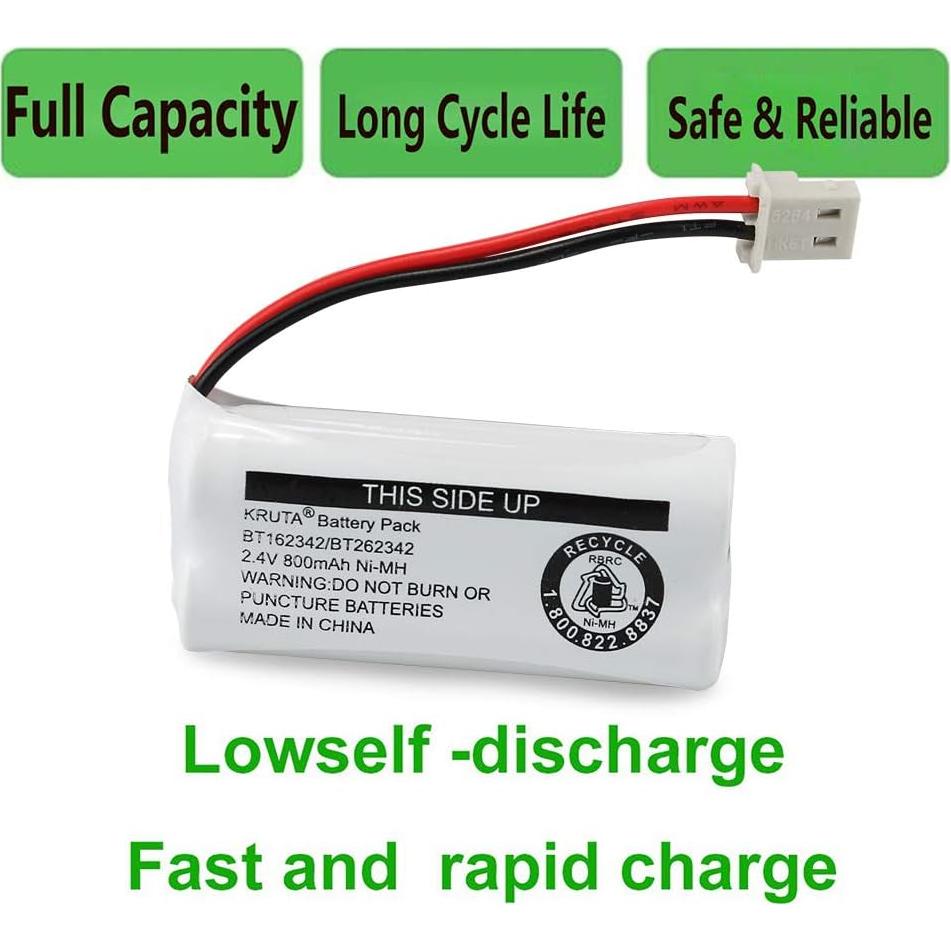 Baterías Kruta BT162342/BT262342 para Teléfonos Inalámbricos
