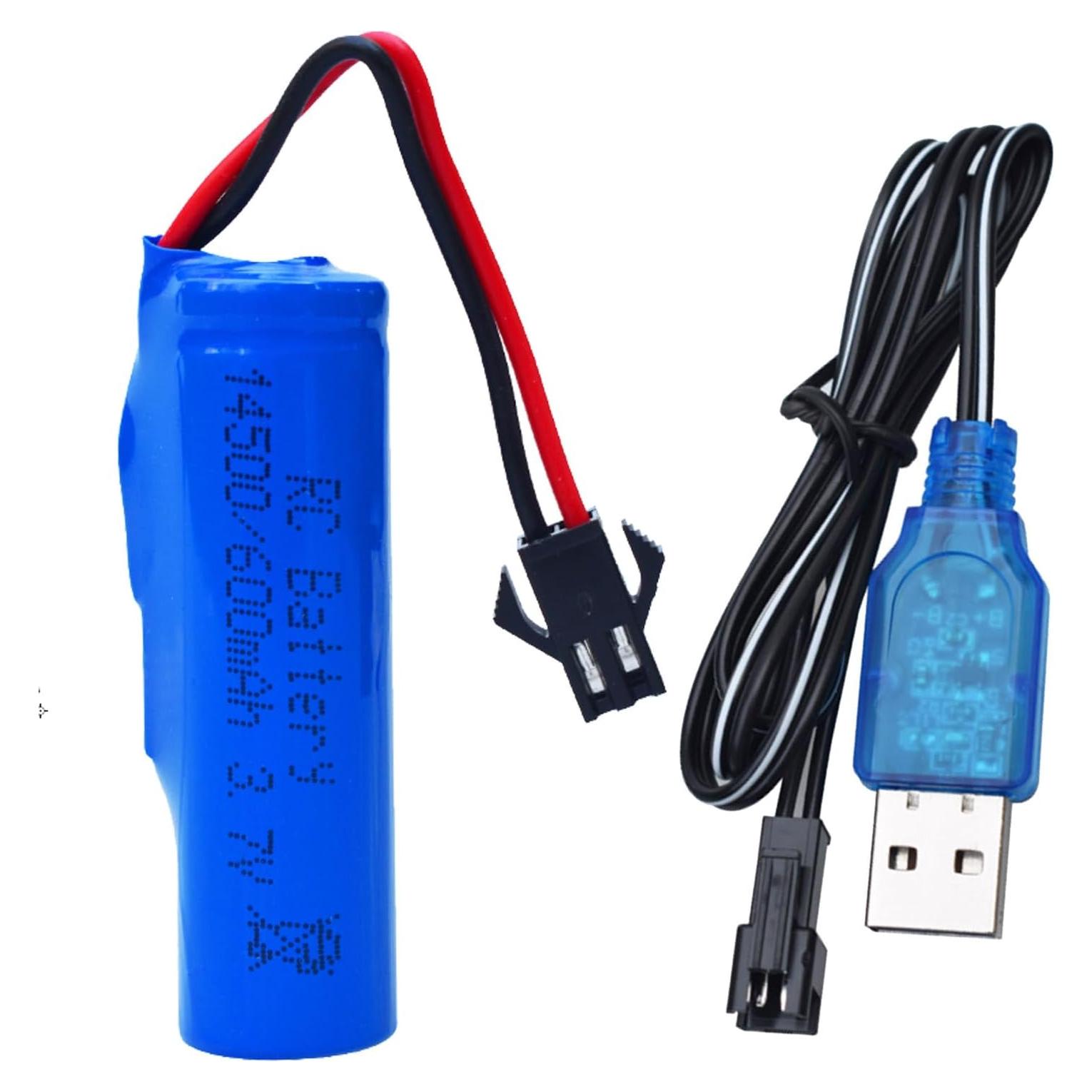 Batería recargable Li-ion 3.7V 600mAh con USB PTIJPOW