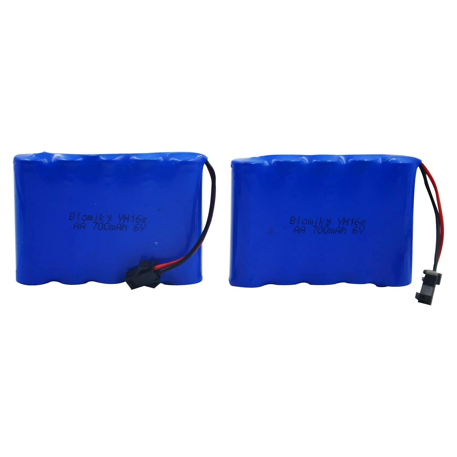 Batería recargable NiCd 6V 800mAh Blomiky Paquete de 2