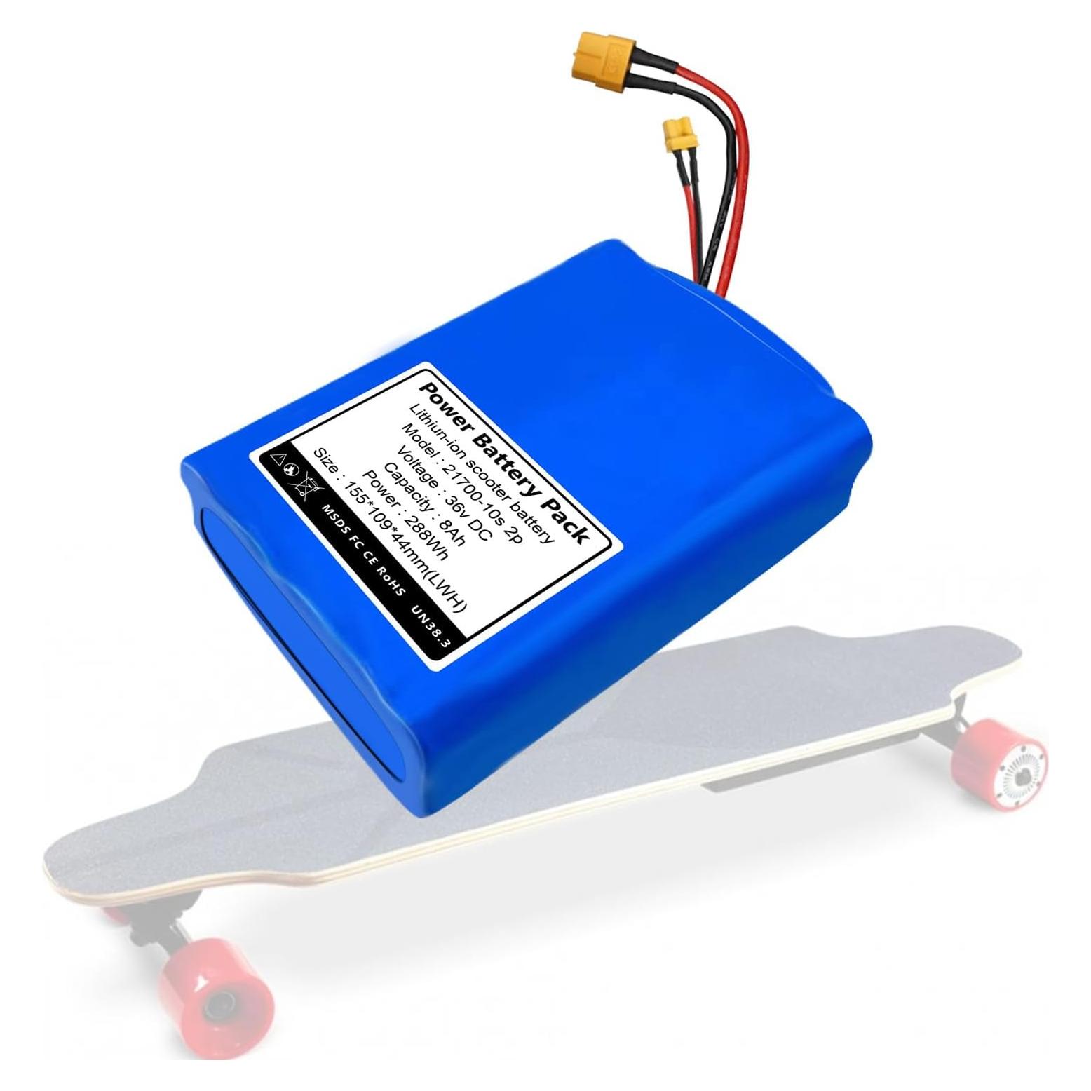 Batería de Skateboard Eléctrico 36V 8Ah Genérico Compatible