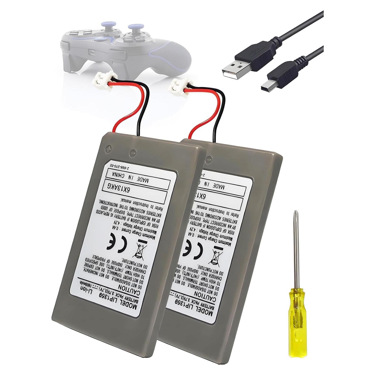 Baterías LIP1359 para Controlador PS3 Sony Dualshock 3 - 2 Piezas