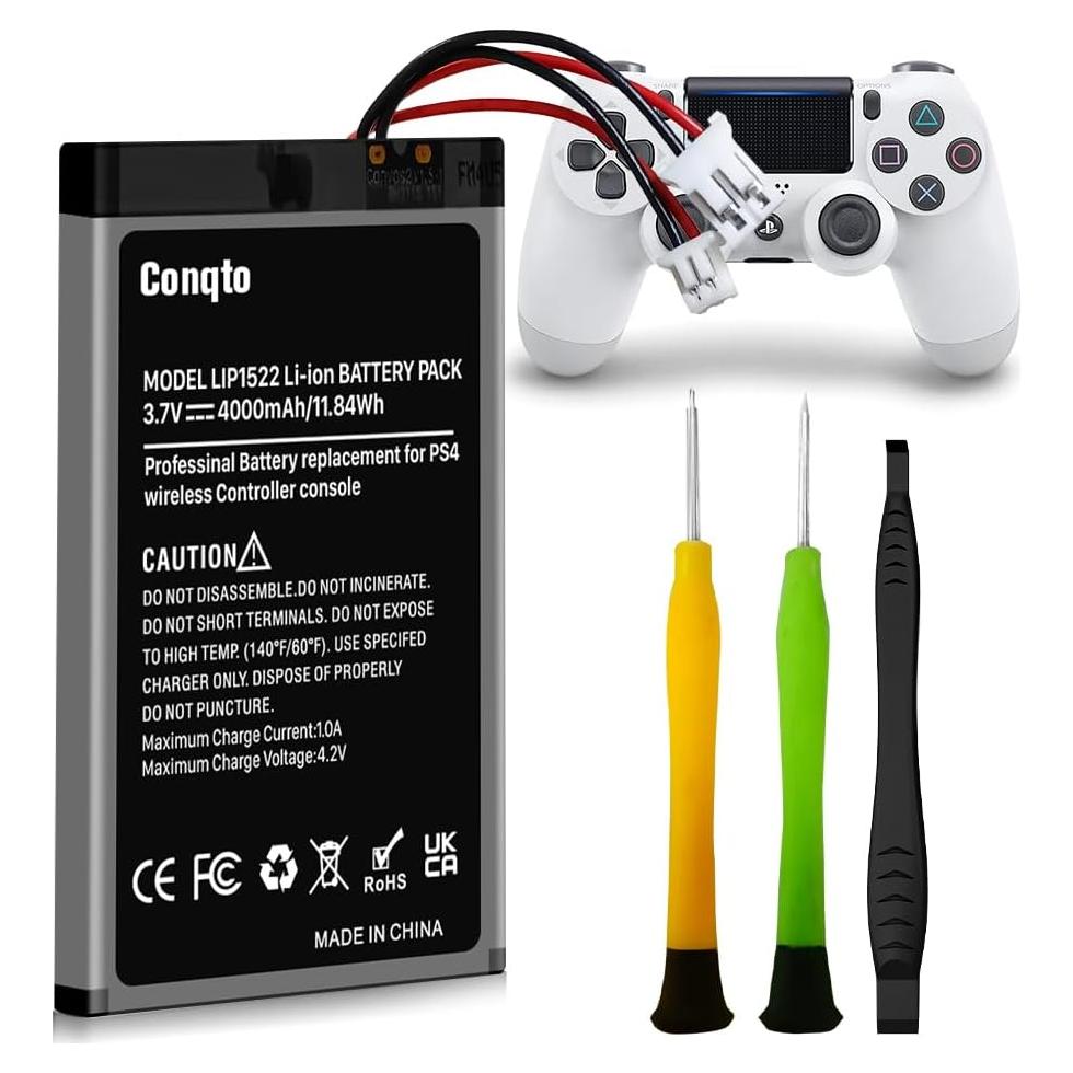 Batería de Reemplazo 4000mAh para Controlador PS4 Pro/Slim