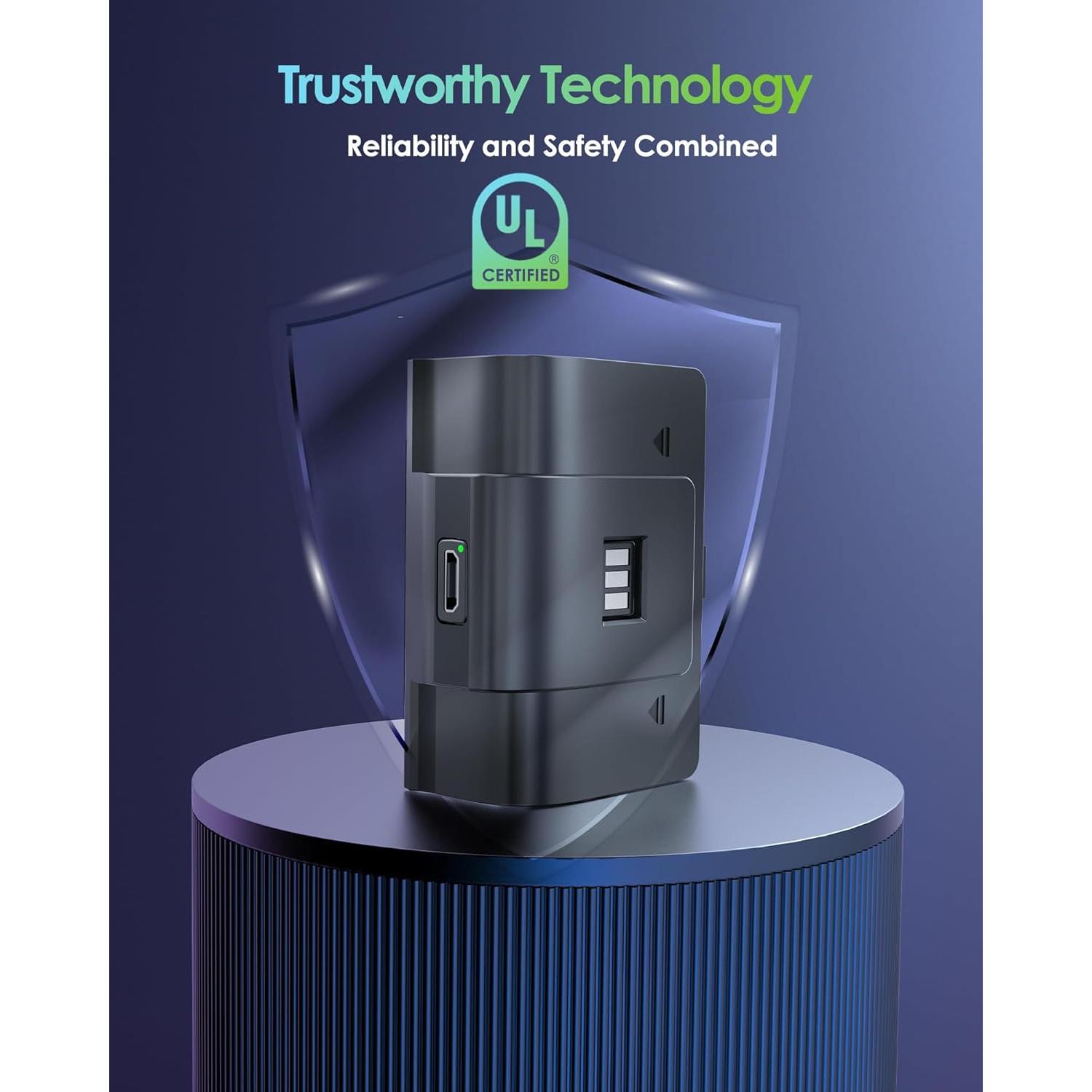 Batería Recargable Xbox 6amLifestyle 2PACK Negro 40H Juego