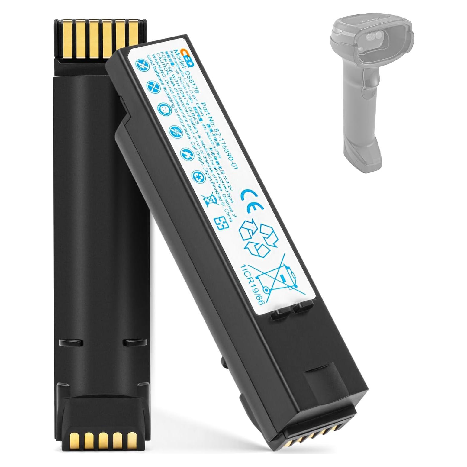 Batería de Reemplazo CBQ 82-176890-01 para Escáner Zebra DS8100