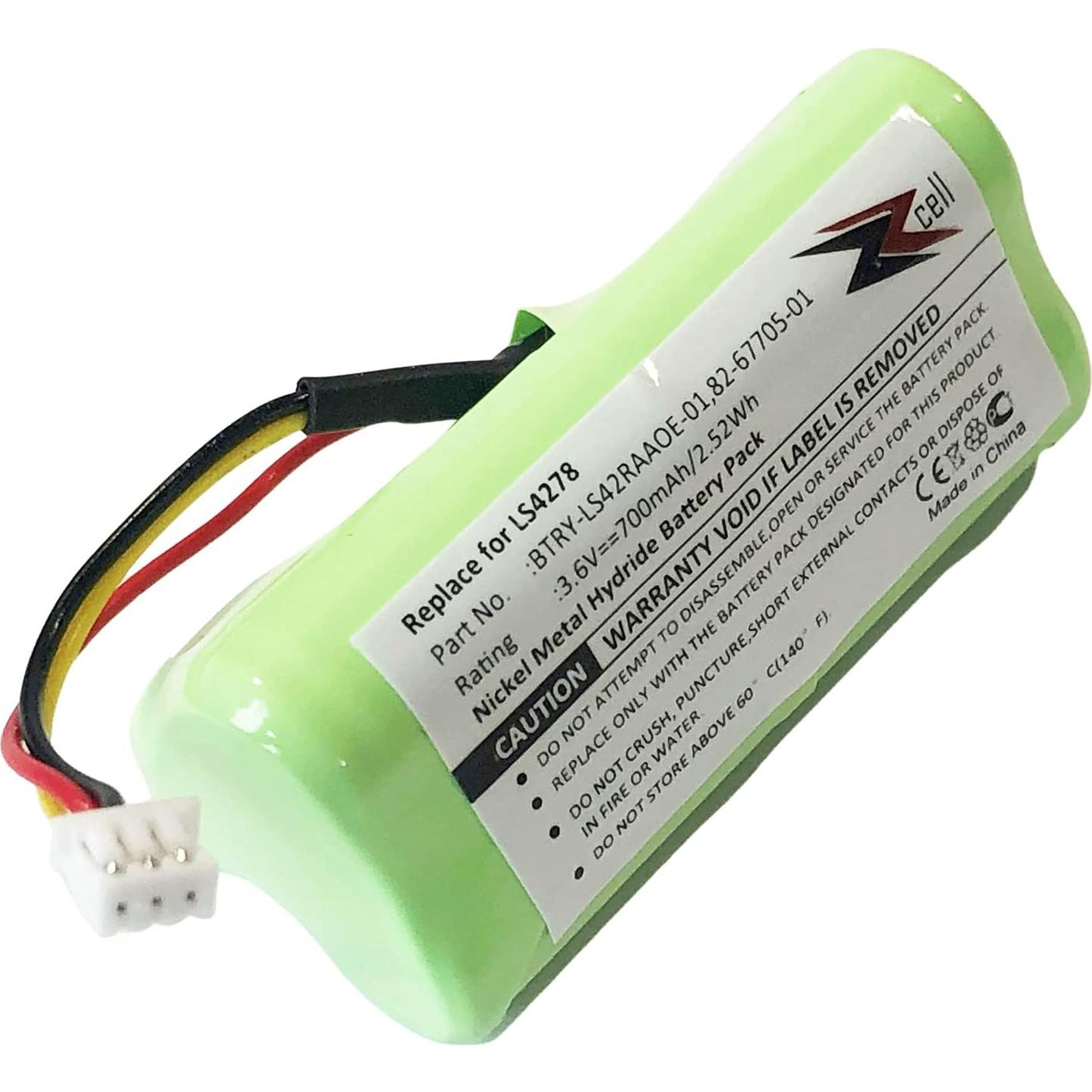 Batería Recargable Ni-MH ZZcell 2-Pack para Escáner Motorola LS4278