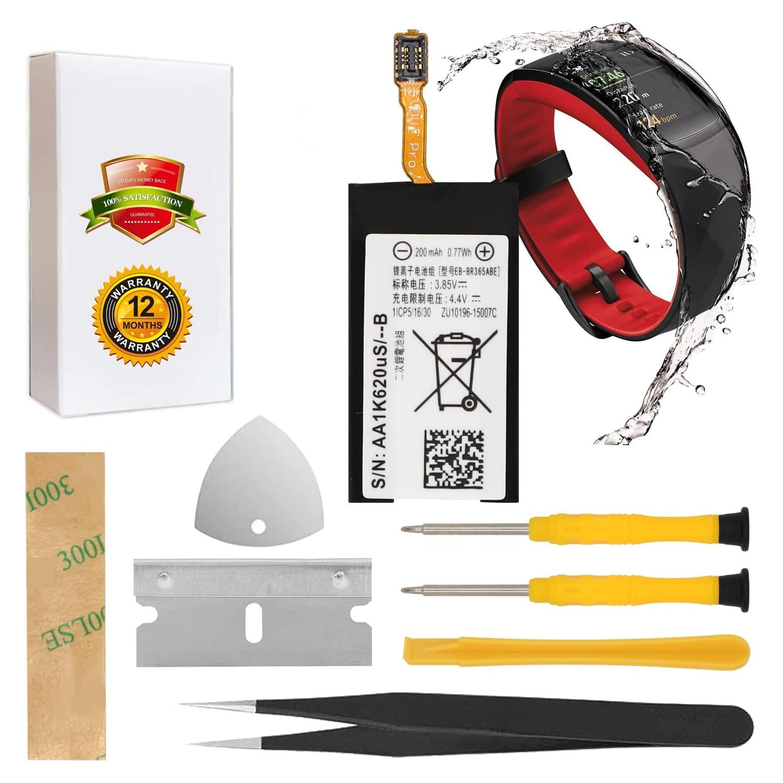 Batería de Reemplazo ASDAWN para Samsung Gear Fit 2 Pro 200mAh