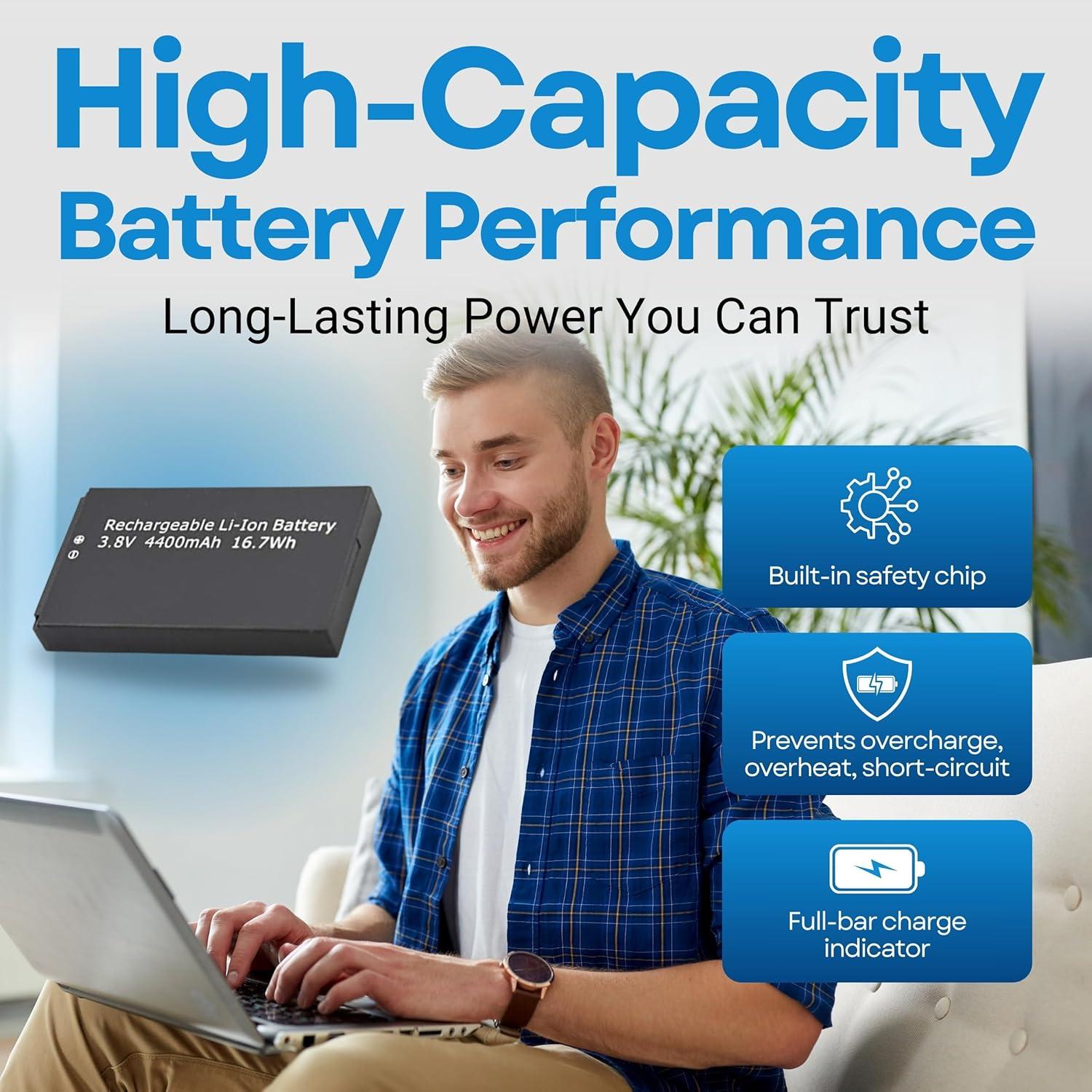 Batería de Reemplazo WirelessFinest para Mifi 8800L 7730L 4400mAh