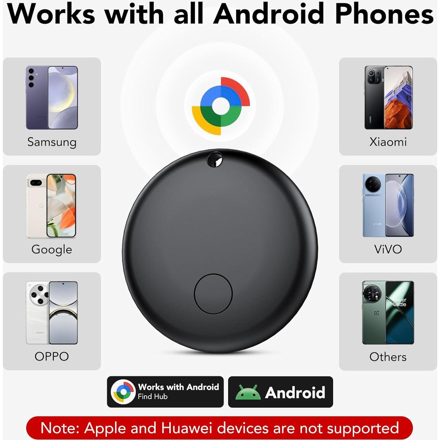 Rastreador Aéreo Bluetooth Ajblg - Paquete de 4, IP68