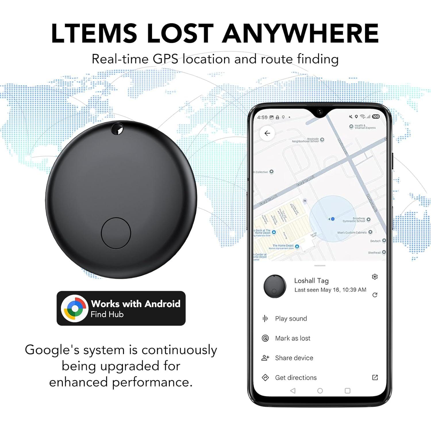 Rastreador Aéreo Bluetooth Ajblg - Paquete de 4, IP68