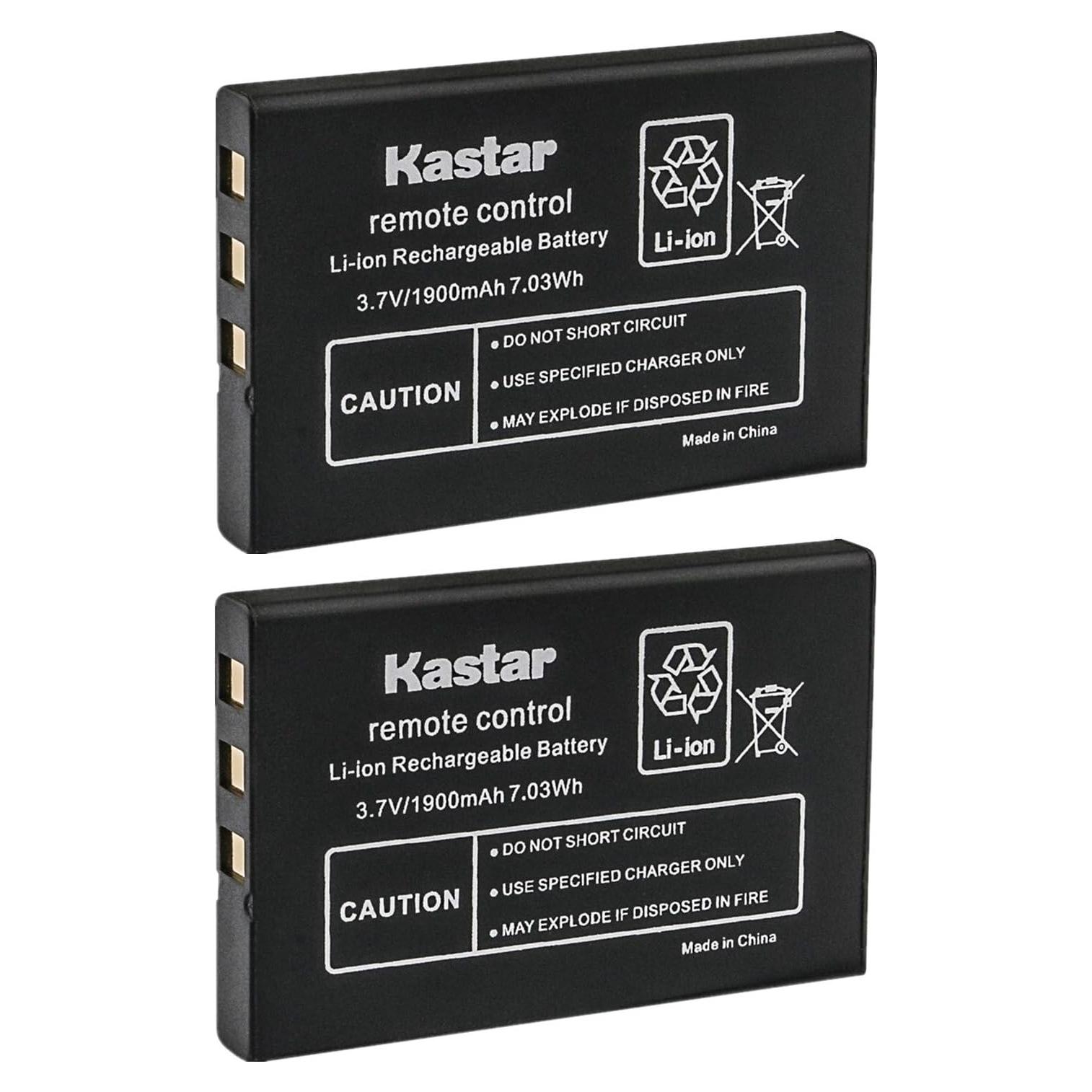 Baterías de Litio-Ion Kastar 2 Paquete para Controles Remotos URC
