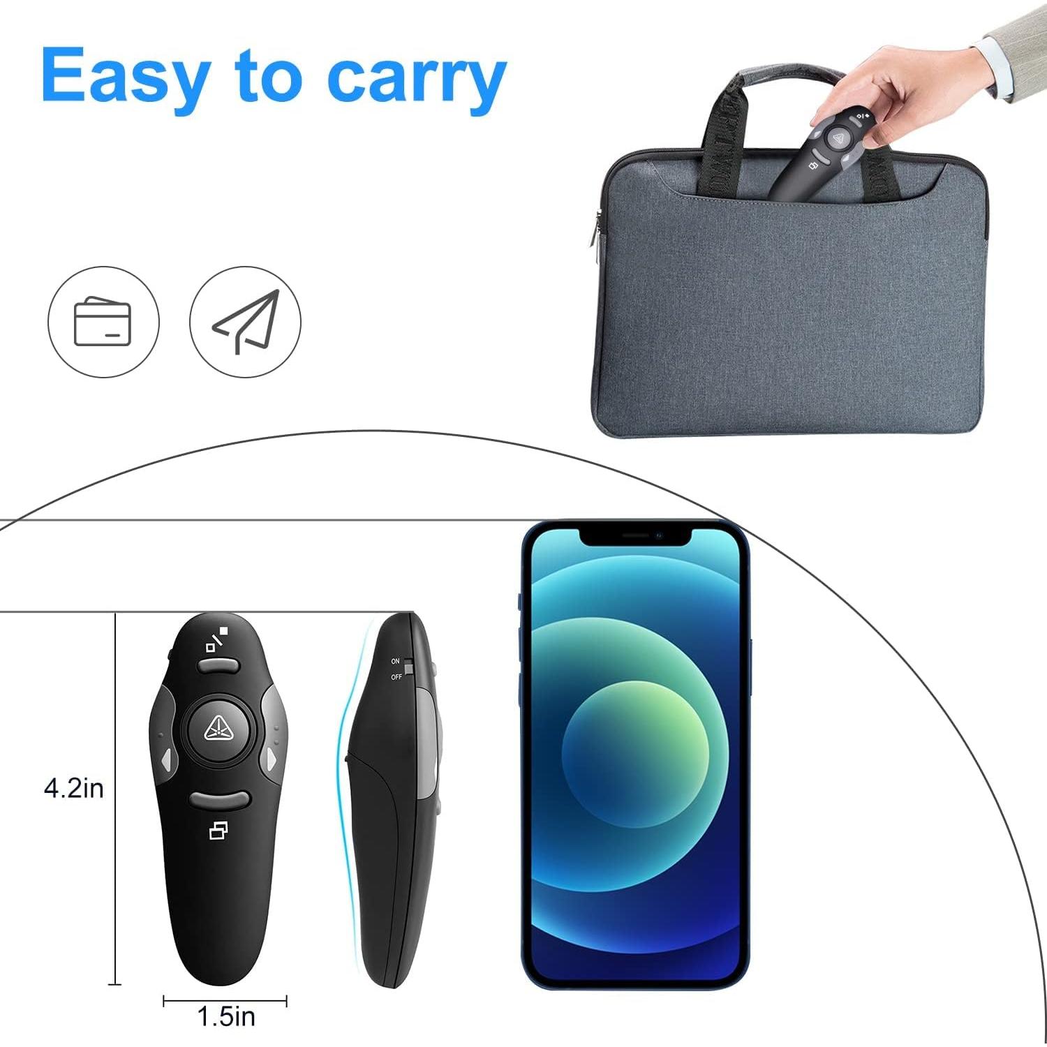 Controlador Inalámbrico de Presentación WP08-R - 2 Unidades