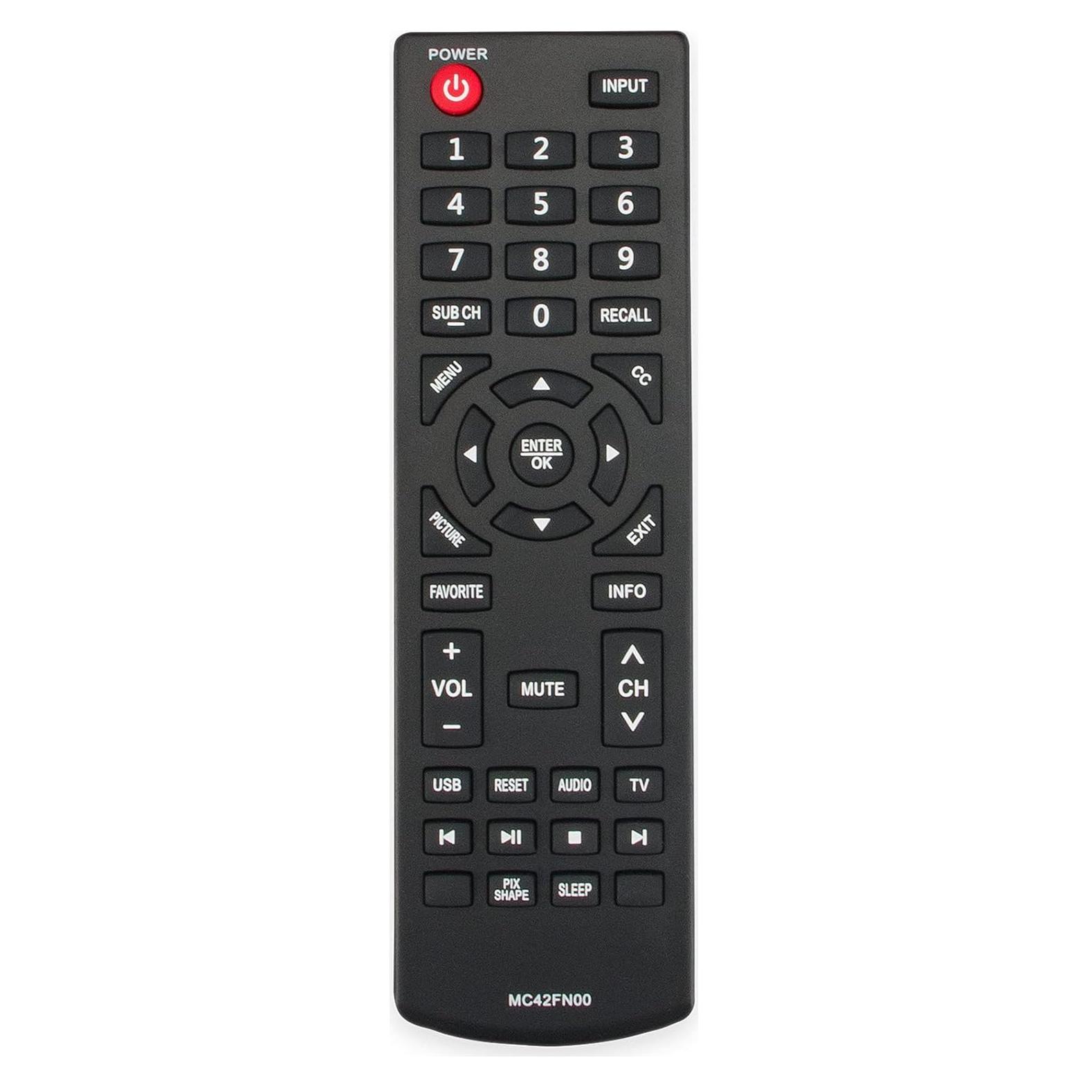Control Remoto Sanyo MC42FN00 Reemplazo para TV 2xAAA