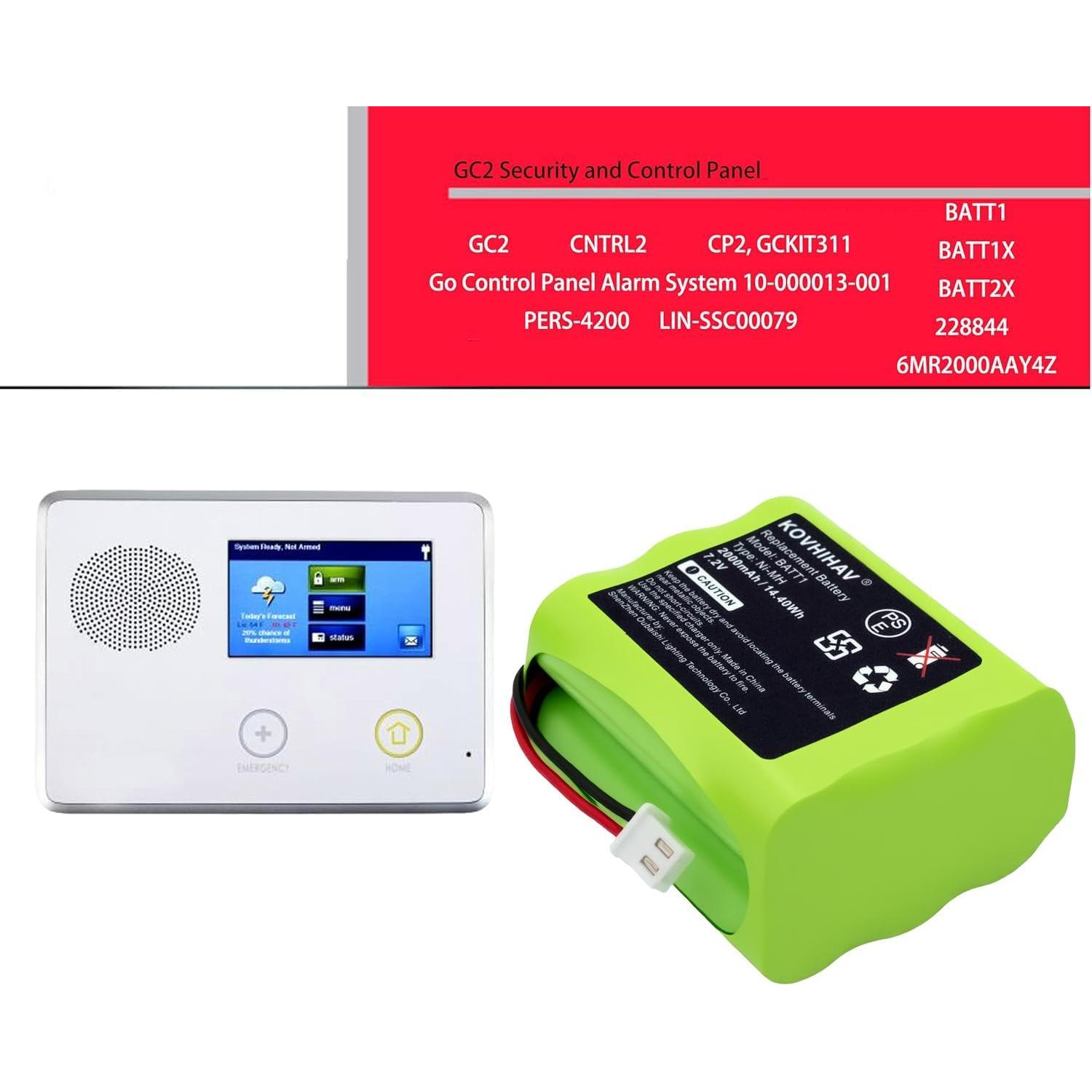 Batería de Alarma Ni-MH 7.2V 2000mAh BUSFUIVA 2 Pack