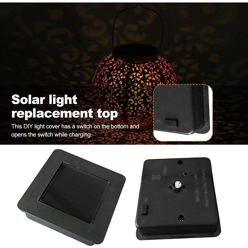 Tapa de Reemplazo para Luz Solar iayokocc con LED y Batería AA