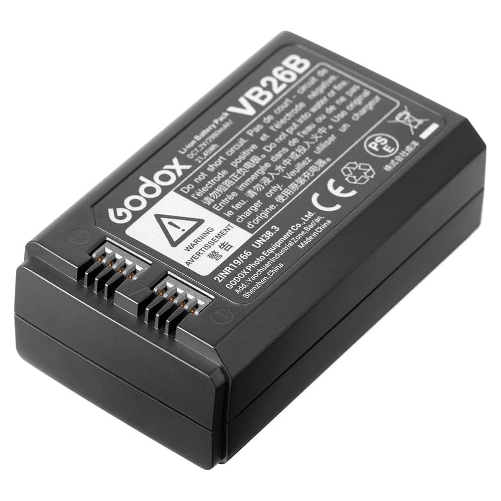 Batería Godox VB26B Li-ion 2980mAh para Flash V1 V860III