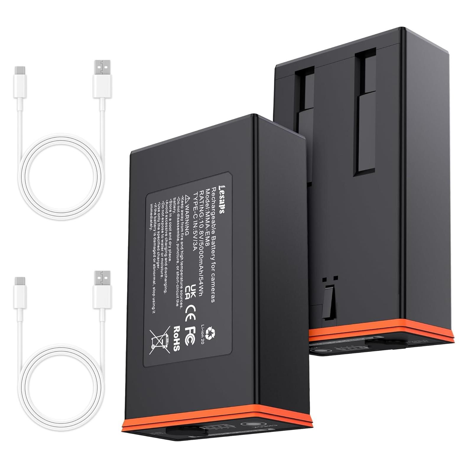 Paquete de 2 Baterías Moultrie Power Mag 5000mAh USB-C