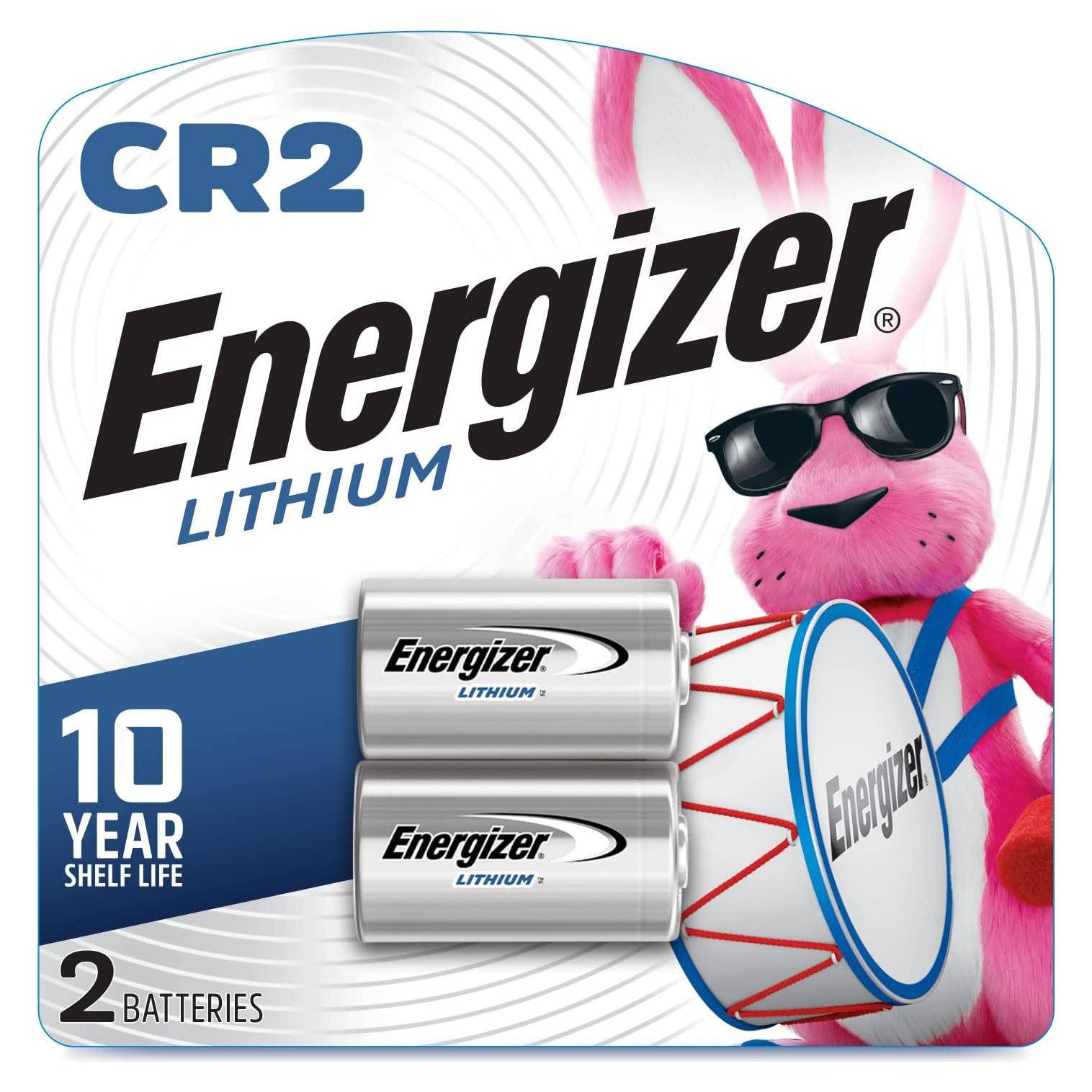 Baterías de Litio CR2 Energizer - Paquete de 2, 3V para Cámara