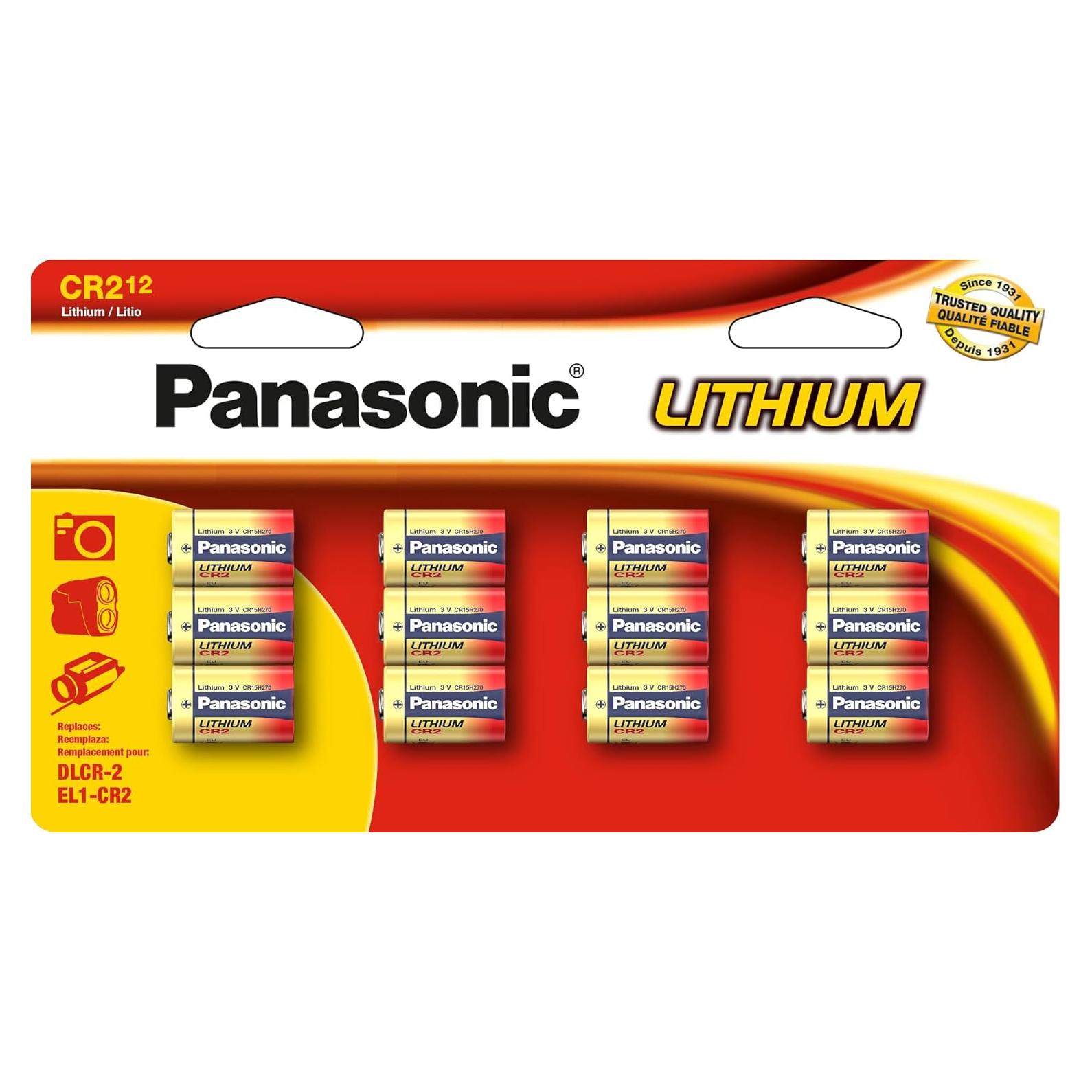 Baterías de Litio Panasonic CR2 3V - Paquete de 12 Unidades