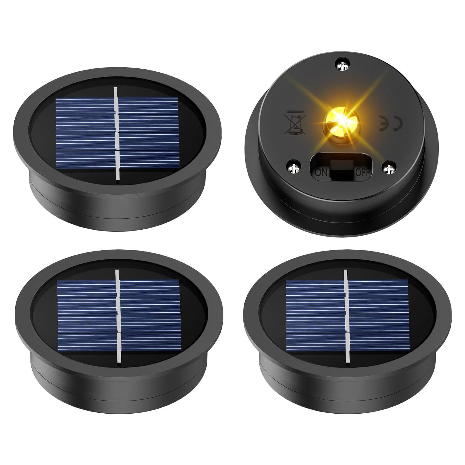 Kit de Repuesto 4 Piezas Luz Solar X-PREK 7 cm LED Blanca